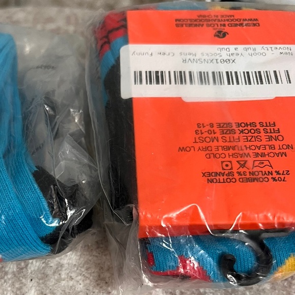 NWT "Rub a Dub" Pirate, Devil & Viking Rubber Duck Socks - Picture 5 of 5